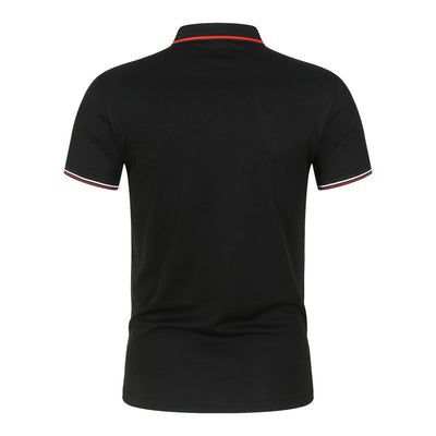 Polo Clásico Liso para Hombre con Cuello de Pie y Mangas Cortas - Image 14