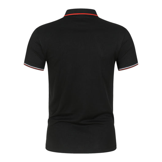 Polo Clásico Liso para Hombre con Cuello de Pie y Mangas Cortas - Image 14