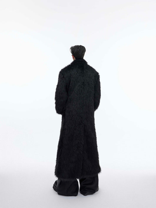 Abrigo Largo de Visón Impermeable hasta la Rodilla - Gabardina de Felpa Premium - Image 12