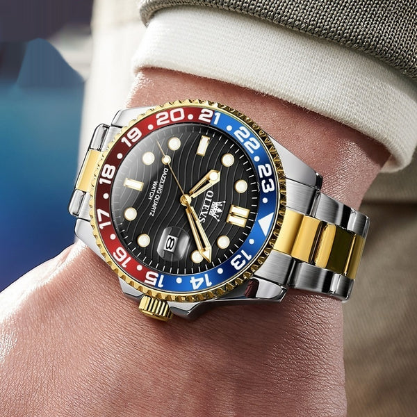 Reloj de Cuarzo Casual para Hombre con Correa de Acero