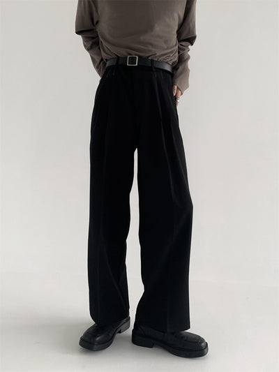 Pantalones Anchos Efecto Drapeado Estilo Urbano Relajado - Image 15
