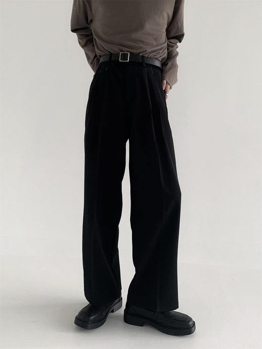 Pantalones Anchos Efecto Drapeado Estilo Urbano Relajado - Image 15