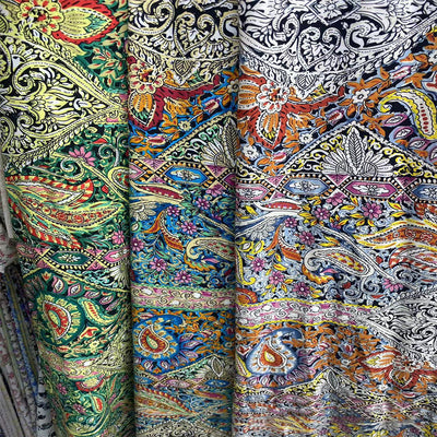 Tela de Vestido para Mujer Tejida con Estampado Elástico 100D Estilo Antiguo - Image 3