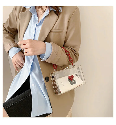 Bolsa Crossbody Estilo Western con Cadena, Pequeña y Cuadrada - Image 14