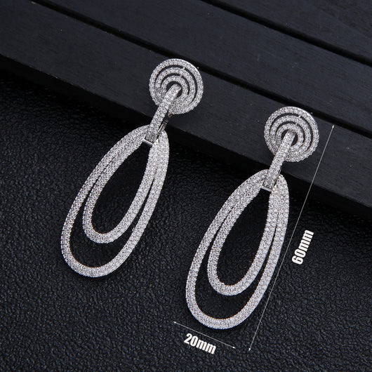 Aretes de Plata 925 Estilo Europeo Ovalados - Elegancia y Temperamento Lujo - Image 10