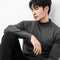 Loose-Fit Chunky Knit Solid Color Thermal Undershirt