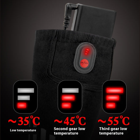 Calcetines Térmicos de Algodón Puro con Calefacción Eléctrica para Esquí - Image 4