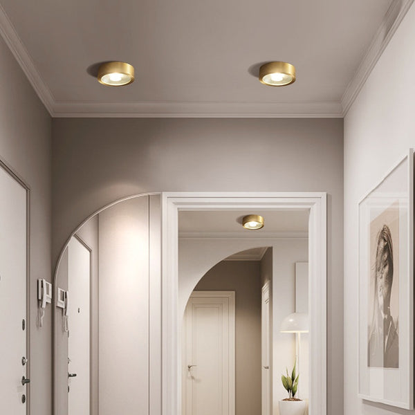 Downlight LED Empotrado de Cobre Ultrafino - Foco de Techo Moderno