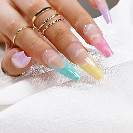Uñas Decorativas con Cristales Brillantes para Mujer - Image 8
