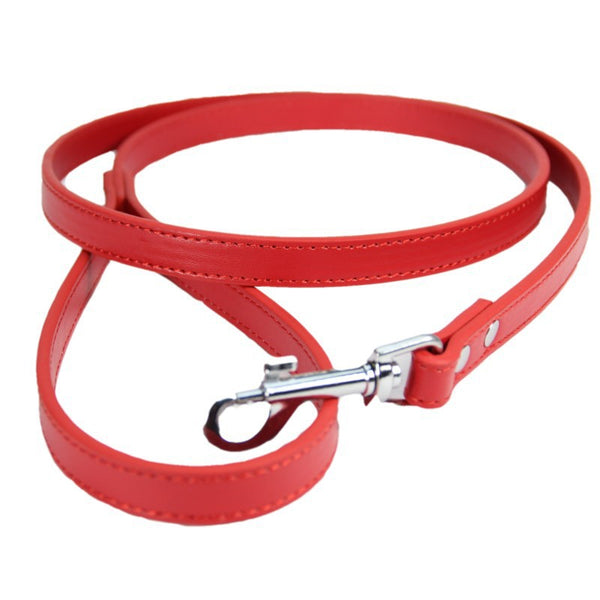 Correa de Cuero PU para Perros y Gatos - Cadena Resistente y Elegante