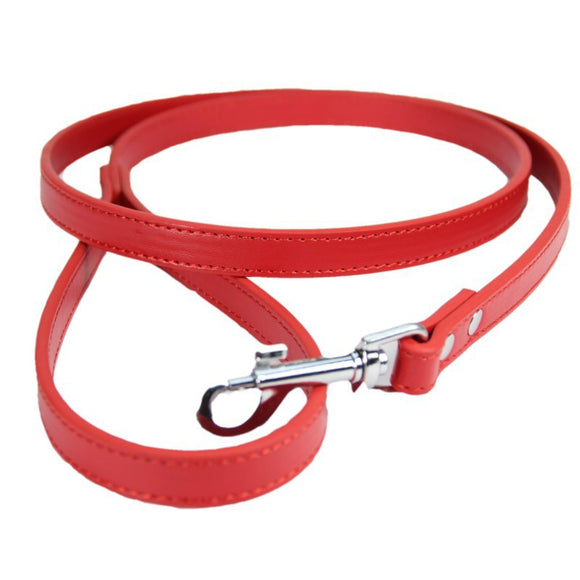 Correa de Cuero PU para Perros y Gatos - Cadena Resistente y Elegante