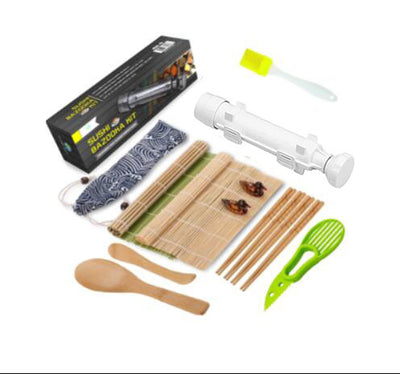 Set Completo de Sushi en Bambú con Cortina Enrollable y Cuchara de Arroz - Image 7