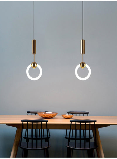 Lámpara Colgante U Minimalista Nórdica para Mesita de Noche - Image 7