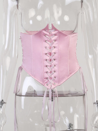 Vestido Asimétrico de Hombro Único con Falda Corta - Image 14