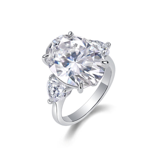 Juego de Anillos de Boda Soul Resonance - Moissanita Ovalada Premium en Plata S925 y Baño de Platino - Image 3