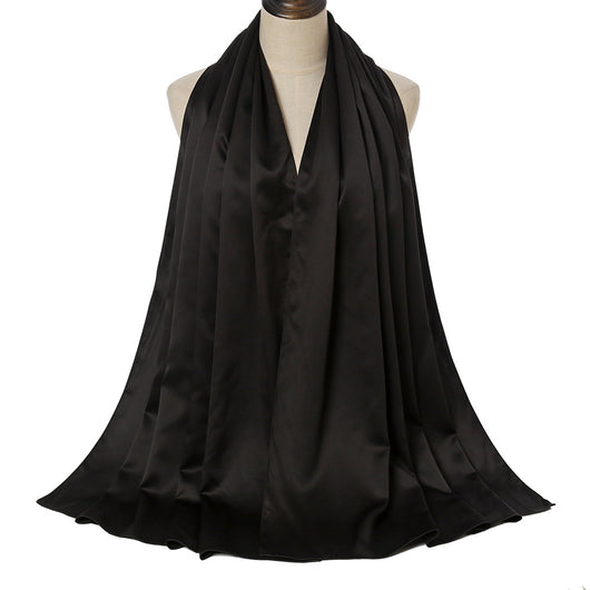 Pañuelo de Satén Monocromático Perla - Elegancia Pura - Image 10