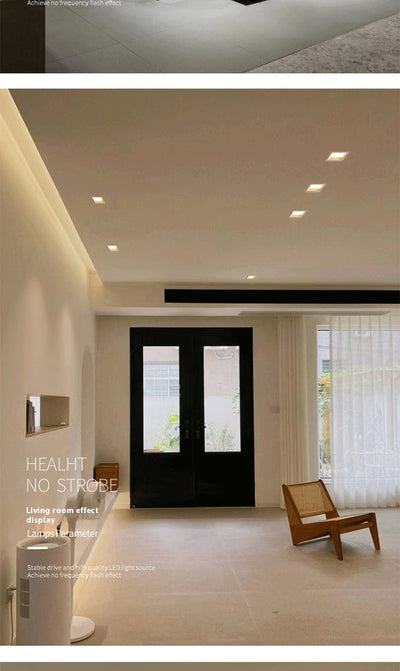 Downlight LED Cuadrado Ultra Delgado Embutido para Techo - Image 24