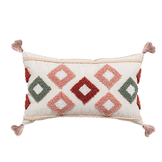 Funda de Almohada Velvet con Formas Geométricas para Decoración del Hogar - Image 11
