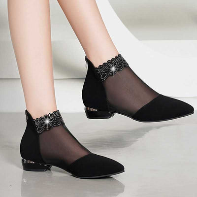 Botas Sandalias con Strass para Mujer - Diseño Calado Primavera Verano - Image 6