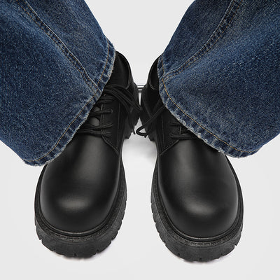Zapatos Casuales Británicos para Hombre con Suela Elevada - Image 4