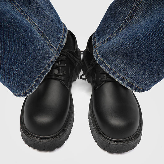 Zapatos Casuales Británicos para Hombre con Suela Elevada - Image 4