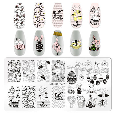 Placa de Estampado de Uñas Japonesa de Acero - Image 7