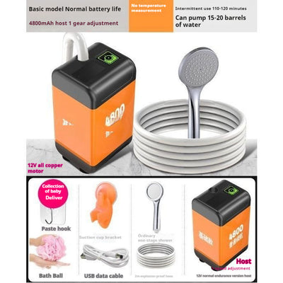 Ducha Portátil Eléctrica para Exterior - Esponja Milagrosa para Toda la Familia - Image 3