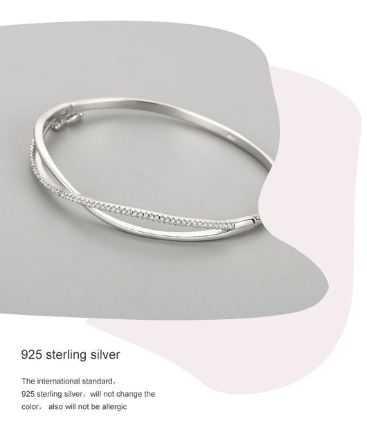 Pulsera de Plata Esterlina 925 con Diamantes y Cierre Ajustable - Diseño Elegante - Image 11