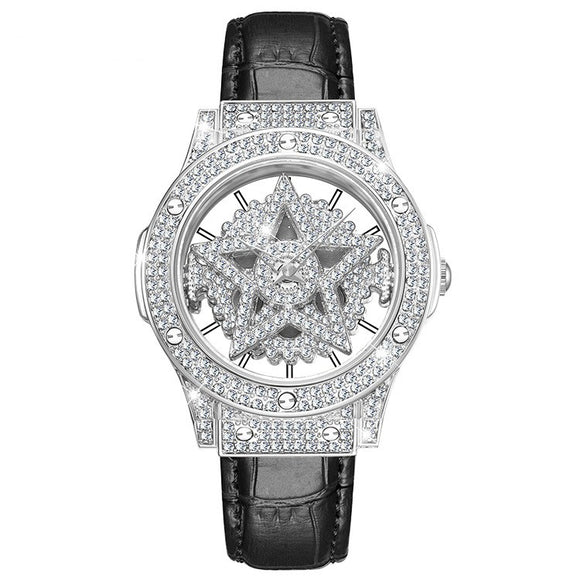 Reloj Hueco con Estrellas de la Suerte