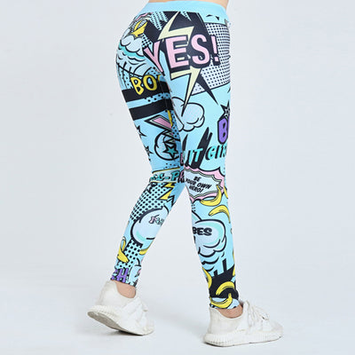 Mallas Capri de Yoga con Estampado Digital de Patrones Europeos y Americanos - Image 7