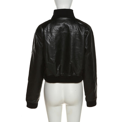 Chaqueta Street Style con Cuello Alzado y Mangas Largas - Image 7