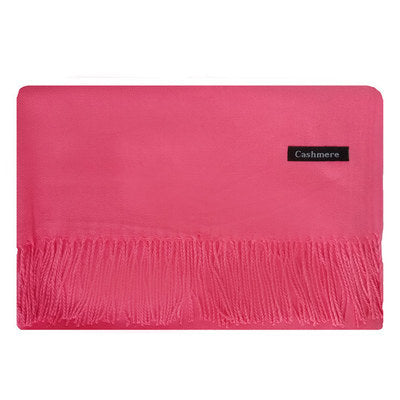 Chal Ligero con Borlas y Colores Sólidos para Mujer - Image 23