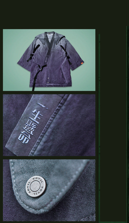Sudadera con Capucha Gradient Punk Urbano Japonés - Image 12