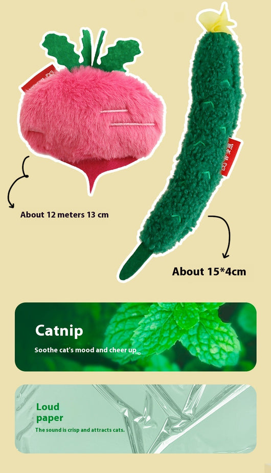 Juguete Interactivo de Vegetales con Sonajero para Gatos - Image 7
