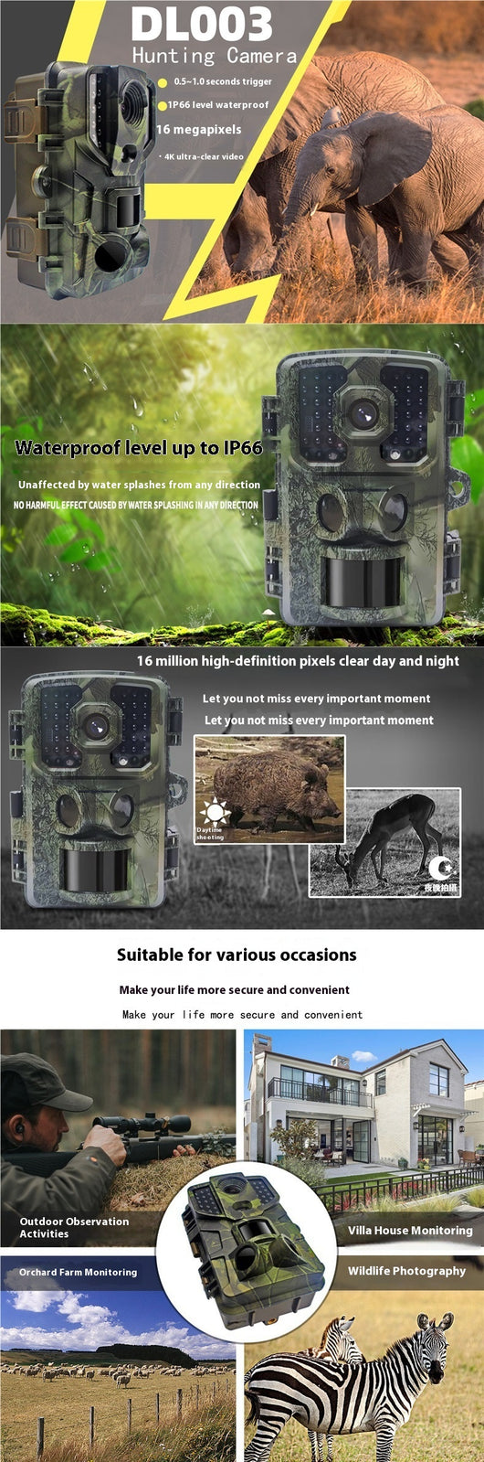 Cámara de Vigilancia para Caza 1080p HD - Seguimiento Exterior - Image 8