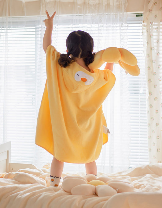 Bata Infantil con Capucha de Algodón Absorbente - Image 9