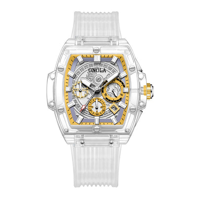 Reloj Luminiscente para Hombre con Caja Transparente - Image 9