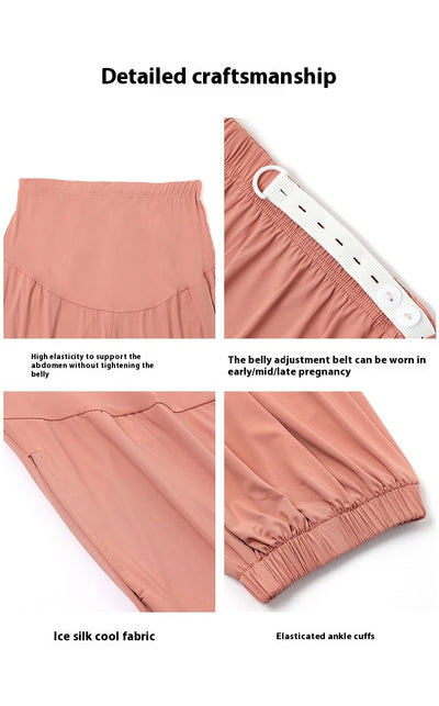 Pantalones Deportivos de Maternidad Talla Grande con Protección Solar Ice Silk - Image 24