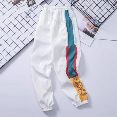 Pantalones Harem Colorblock Sueltos - Image 9