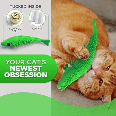Juguete Interactivo de Catnip con Limpieza Dental 360° para Gatos - Image 5