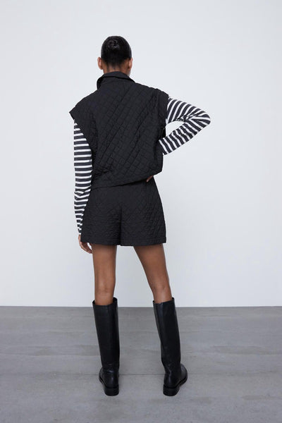 Shorts de Cintura Alta en Algodón Puro - Estilo Casual y Cómodo - Image 9