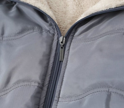 Sudadera con Capucha Estampado Geométrico Onda - Algodón Térmico Forrado - Image 34