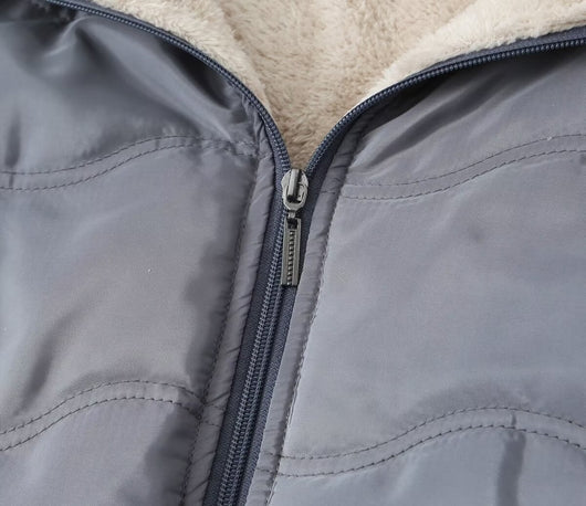 Sudadera con Capucha Estampado Geométrico Onda - Algodón Térmico Forrado - Image 34