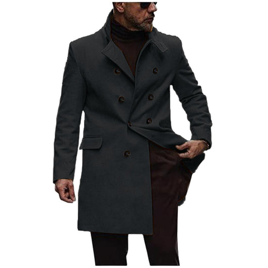 Abrigo de Lana Elegante para Hombre en Tallas Grandes - Image 4