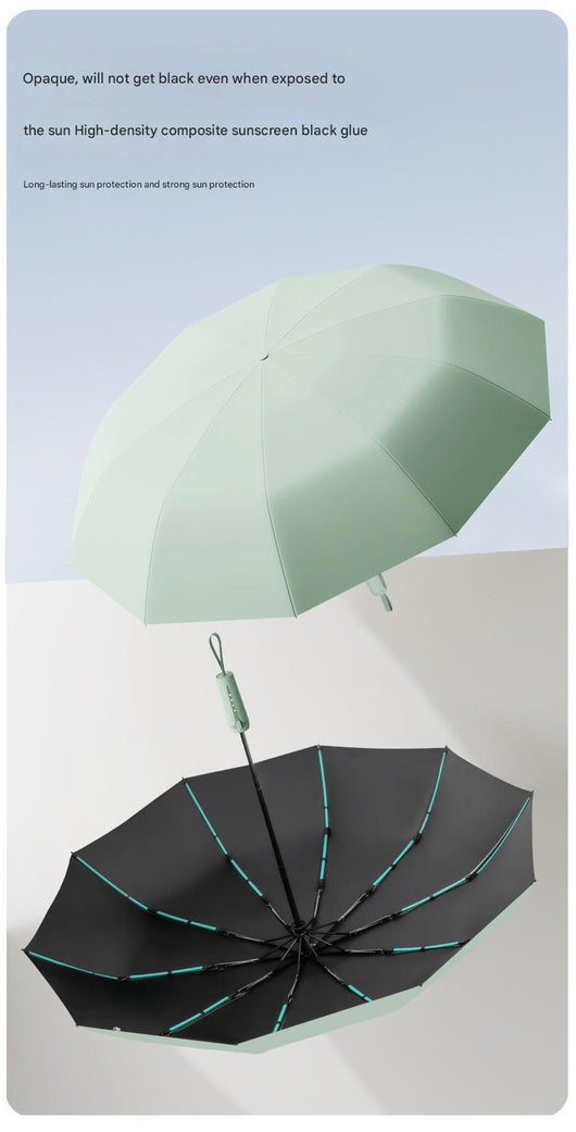 Paraguas Automático Plegable Grande - Protección Dual Sol y Lluvia - Image 5