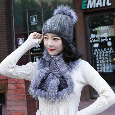 Conjunto de Gorro y Bufanda de Visón para Mujer - Abrigo Premium - Image 7