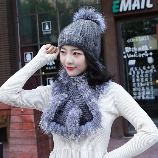 Conjunto de Gorro y Bufanda de Visón para Mujer - Abrigo Premium - Image 7