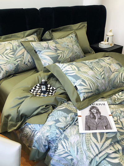 Juego de Cama de Algodón Premium Estilo Campestre con Flores Digitales - Image 4