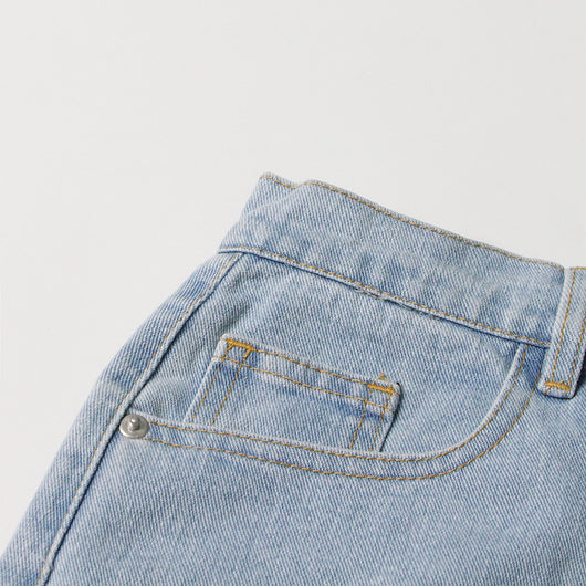 Jeans Anchos con Detalles de Diamantes para Mujer - Image 5