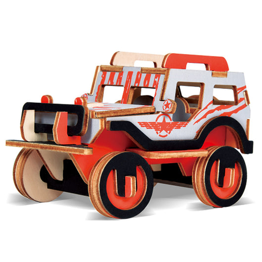 Modelo de Auto 3D de Madera - Puzzle Educativo Armable para Niños - Image 31